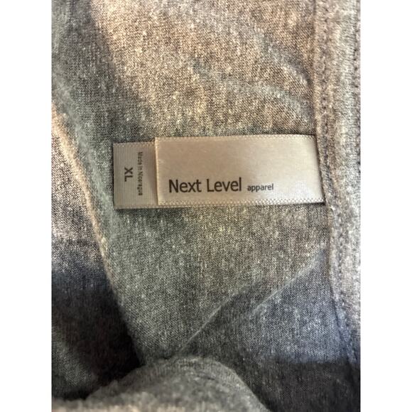 Next Level Apparel Who Gives a Fox Gray Long Sleeved T Shirt Size XL - Picture 3 of 6